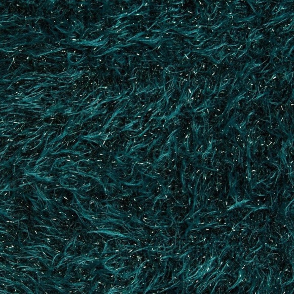 Leith Metallic Eyelash Turtleneck Fuzzy Sweater XS - Picture 5 of 6